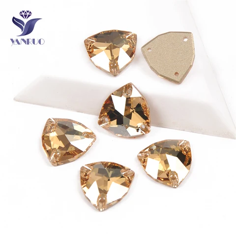 Стразы YANRUO 3272 золотые тени