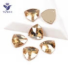 YANRUO 3272, все размеры, золотые тени, триллиант, плоские камни для шитья и Искусственные золотые стразы для одежды