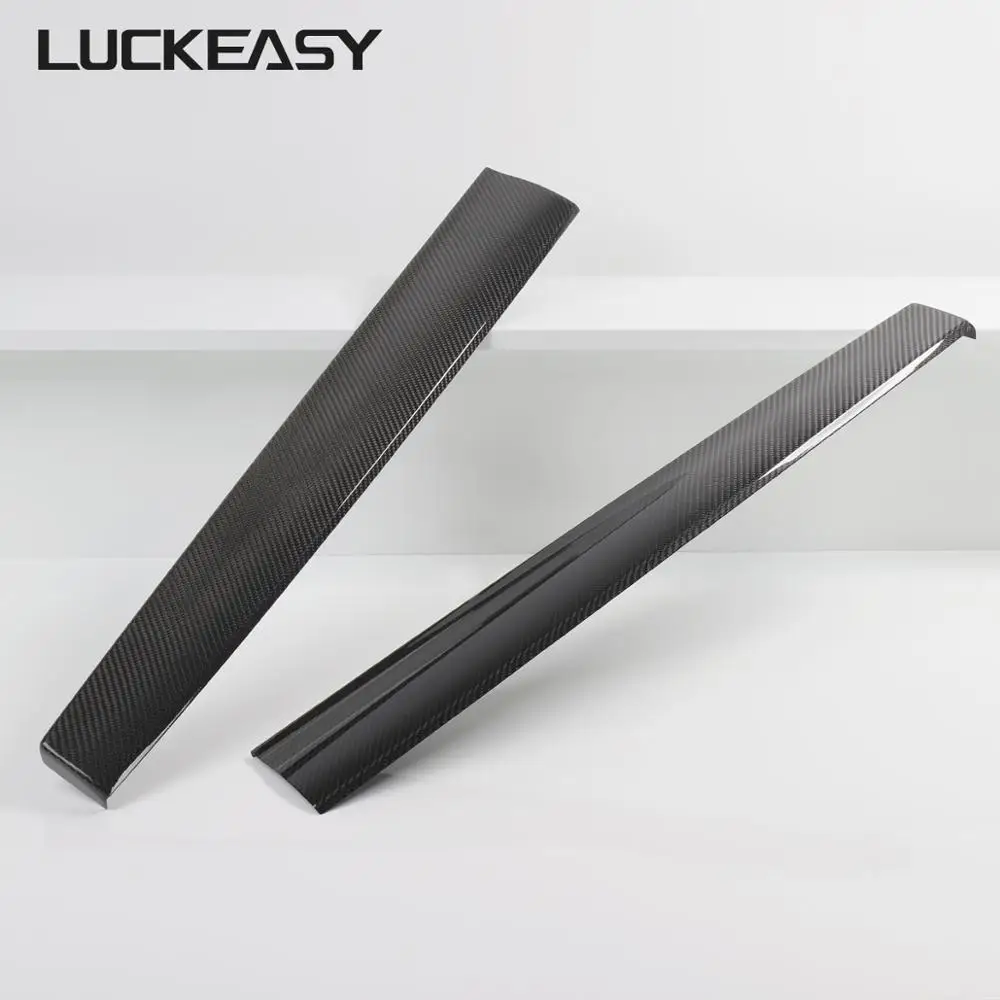 LUCKEASY для Tesla модель 3- Автомобильный Центральный контроль истинное углеродное волокно приборная панель - Название цвета: M3-CF07L