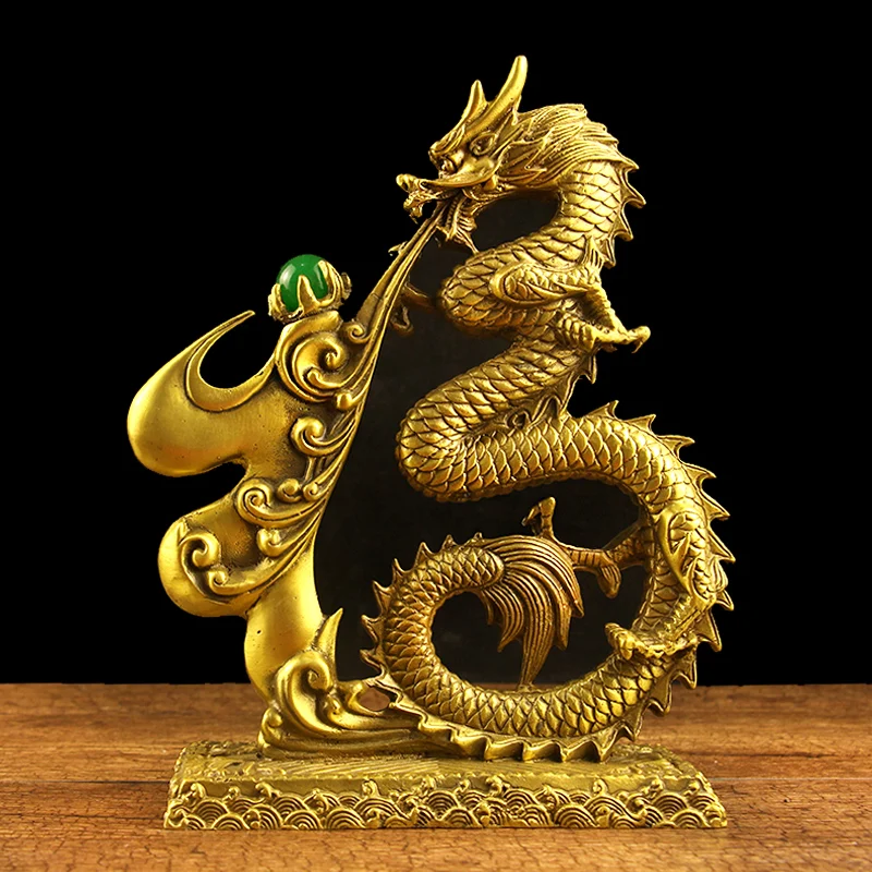 Жемчуг из чистой меди с драконом благословение дракон привлекает украшения для