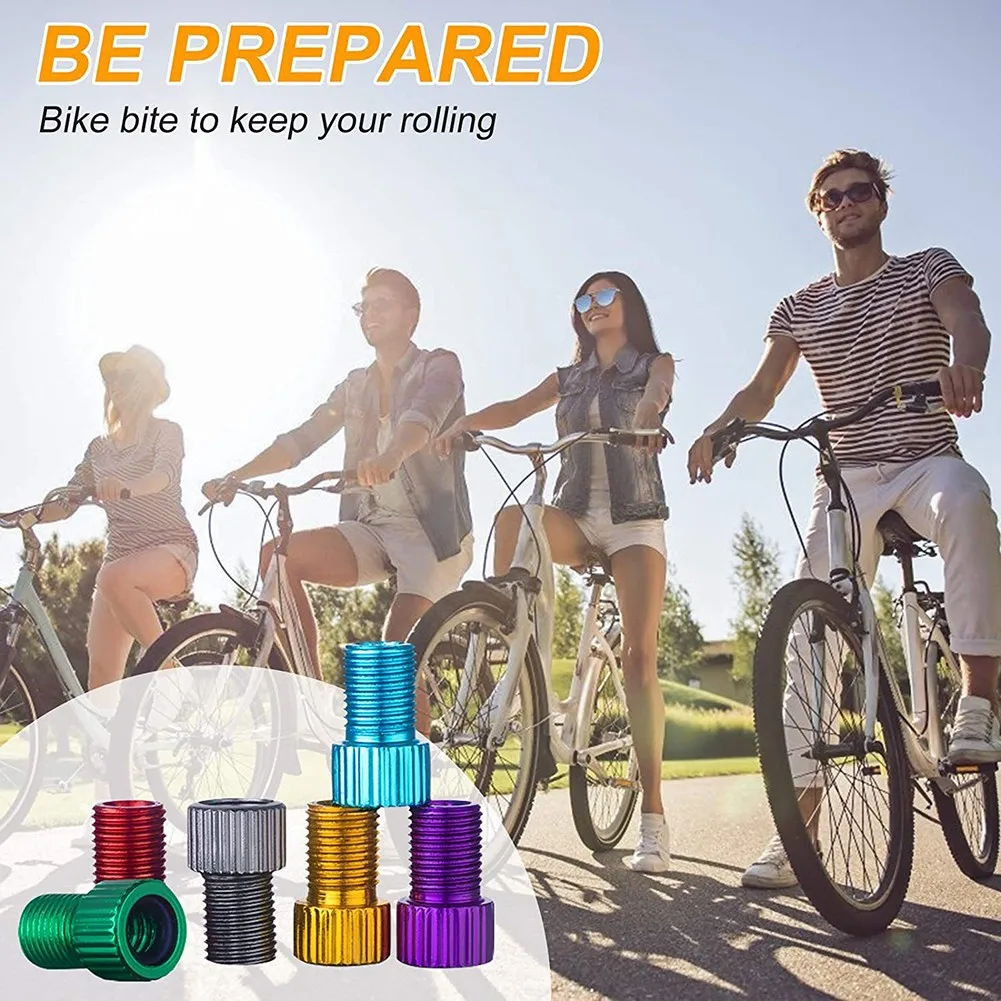 

10PCS Bicycle Adapter Is Converted Into A Beautiful Nozzle Valve Adapter Is Converted Dv Sv French To Dunlop Car Valve Car