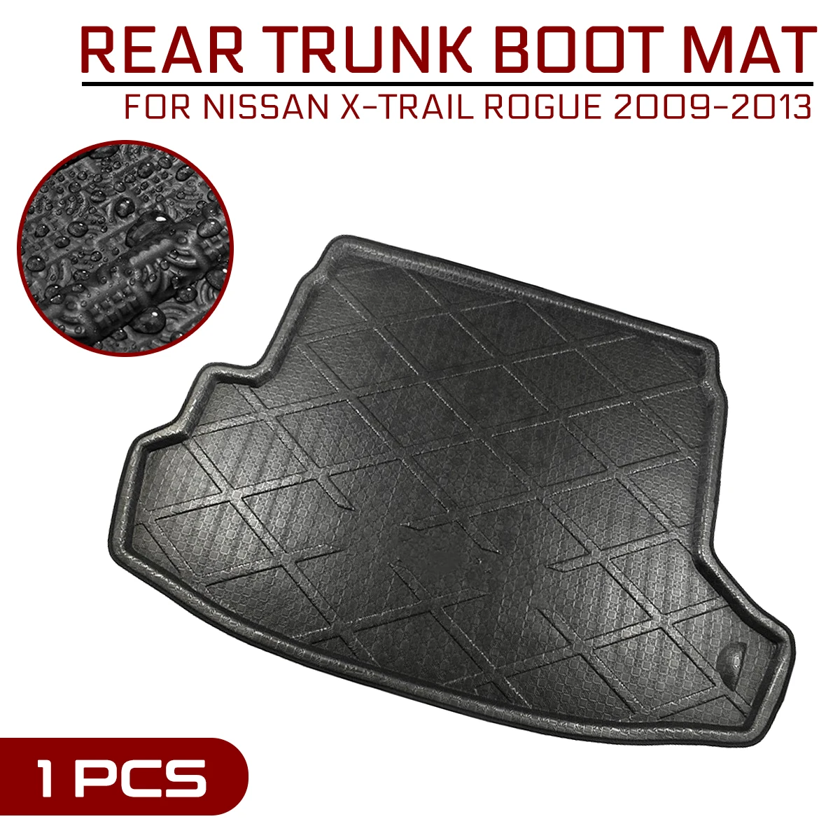 

Автомобильный напольный коврик, ковер для Nissan X-Trail Rogue 2009 2010 2011 2012 2013, задний багажник, защита от грязи