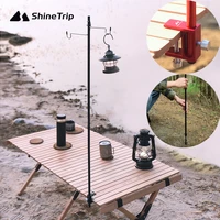 aluminum alloy outdoor multi function lamp pole portable camping lamp holder double head hook camping lamp lighting pole