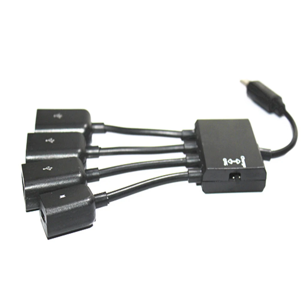 Type-C Male To 3 USB Femal 1 Micro USB        OTG Hub