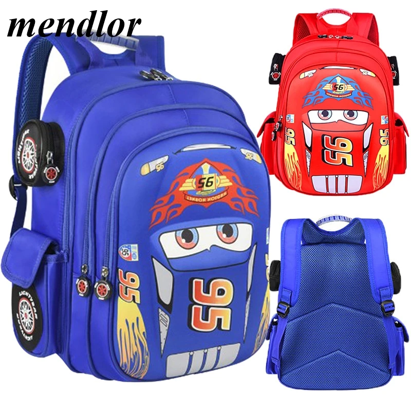 Детские школьные сумки с мультяшным 3D автомобилем для мальчиков и девочек