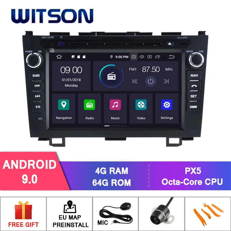 WITSON Android 10 CAR DVD GPS PLAYER FOR HONDA CRV 2006-2010 Car Multimedia Player Stereo AutoAudio Navigation Video | Автомобили и