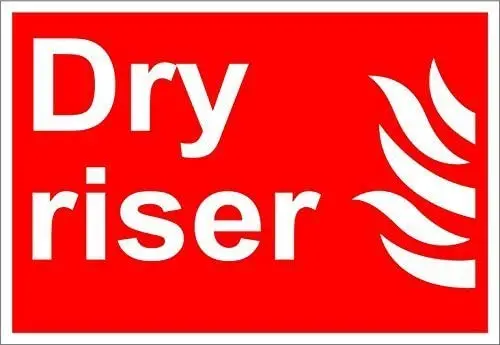 

BIN SHANG Dry Riser Fire OSHA/ANSI Aluminum Metal Sign 8 X 12 Inch