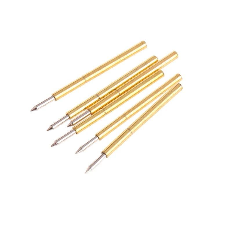 

100 Pieces Spring Test Probe Pogo Pin Tool P75-B1 Dia 1.02mm Length 15.85mm 100g for Conductive Test Tools Durable Dropshipping