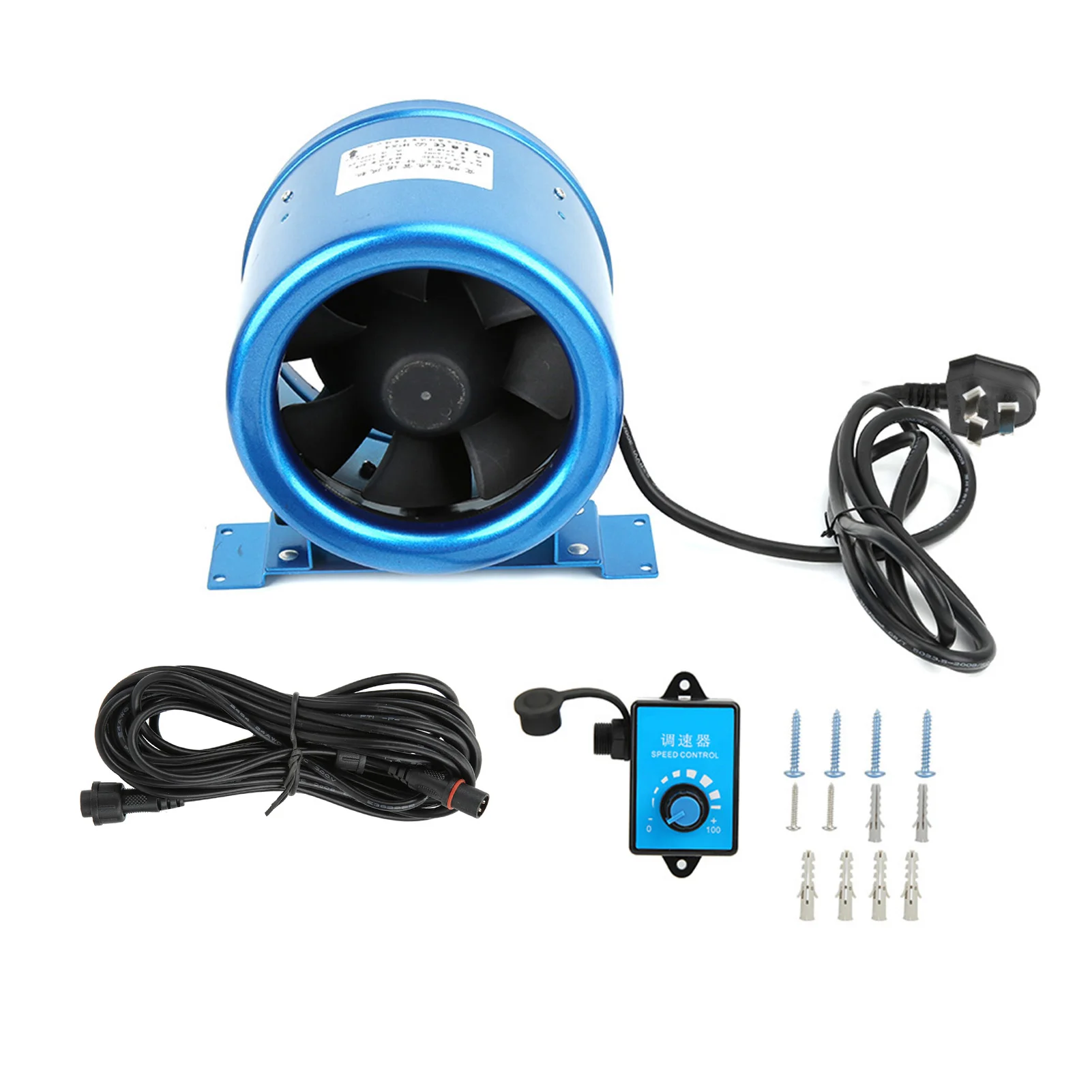 

Вытяжной вентилятор с регулировкой скорости, вентиляция, усиление воздушного потока для сада, уличный двигатель Mixedflow с Электронным Привод...