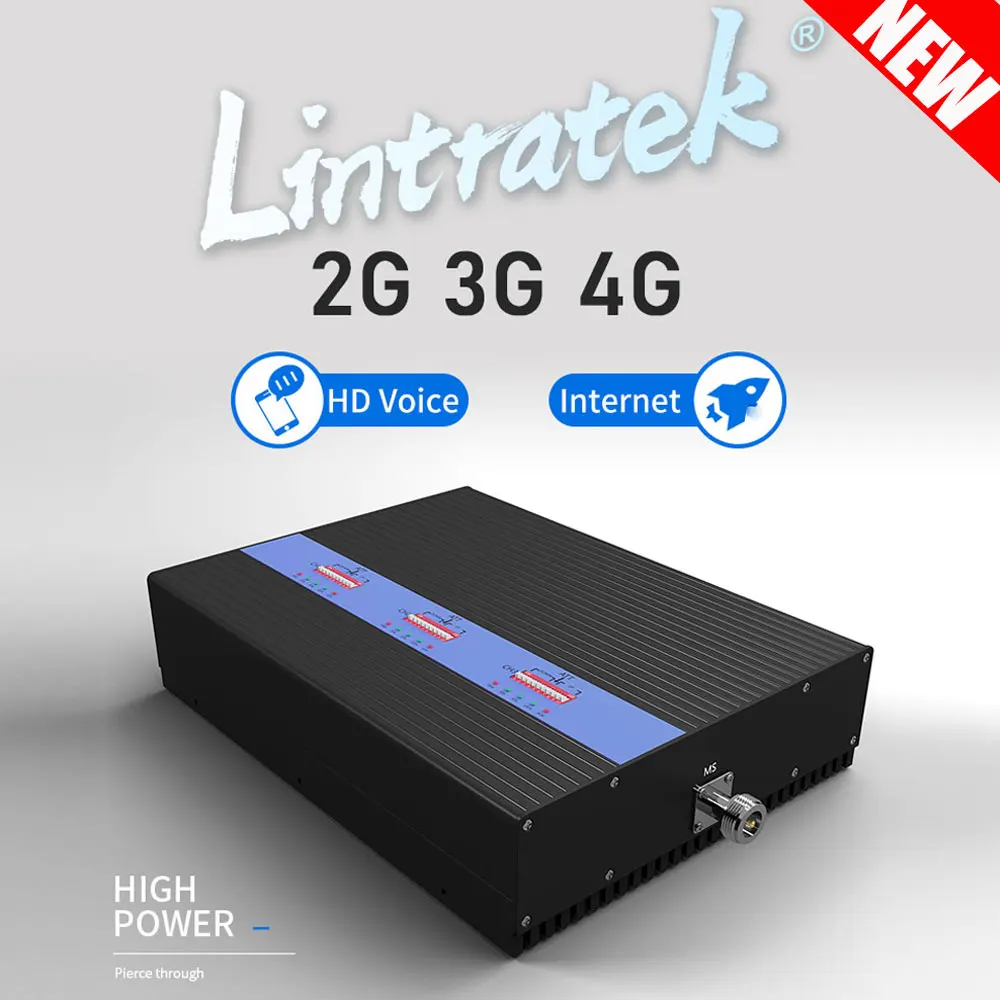 Lintratek 2G CDMA DCS 4G усилитель сигнала WCDMA Umts 2100 1800 Интернет голоса ретранслятор сотовой