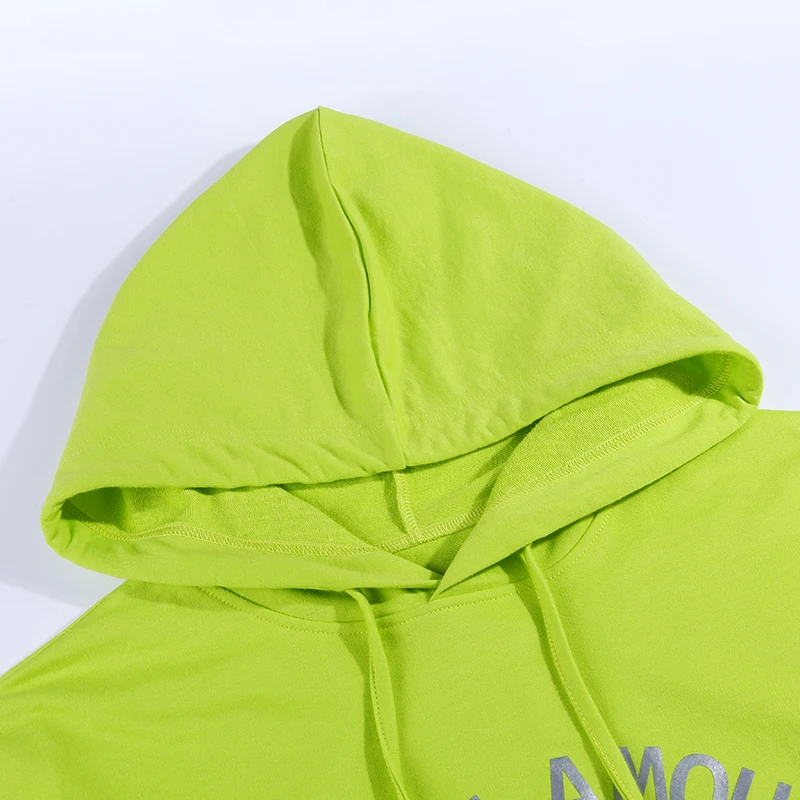 InstaHot с надписью Ptrinted Drawstring толстовки оверсайз Харадзюку хлопок Женская толстовка осень Wimter Повседневная Уличная куртка