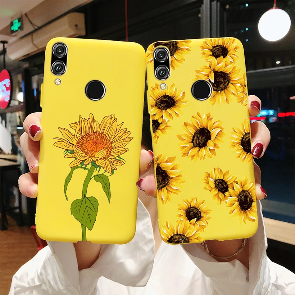 Чехол для Huawei Honor 7X 8C 8X 8S мягкие силиконовые чехлы карамельных цветов из ТПУ