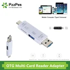 OTG USB кардридер PzzPss, высокоскоростной OTG TFUSB Type-C, MicroUSB и USB3.0 для Android, компьютерные удлинители