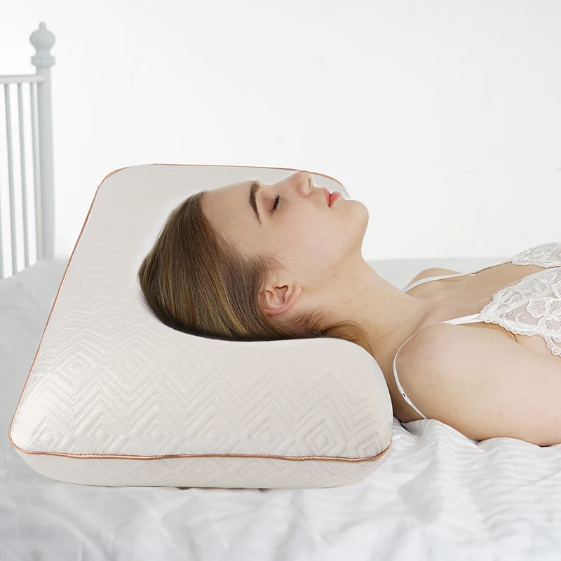 

Power Of Nature Orthopedic Pillows Memory Foam Neck Massage Cervical White Pillow With Pillowcase Adult Home Bedding Decoretion