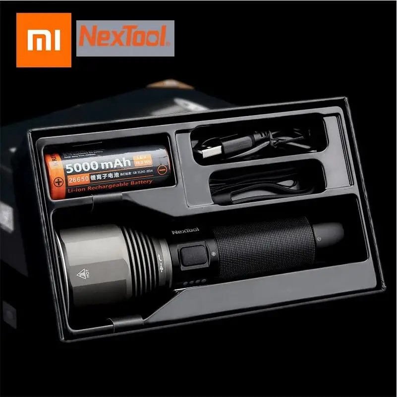 Фонарик Xiaomi Nextool аккумуляторный 380 лм 5 режимов IPX7 5000 мА · ч|Смарт-гаджеты| |