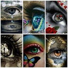 HUACAN алмазные картины картины стразами глаз алмазная вышивка полная выкладка вышивка крестиком хобби