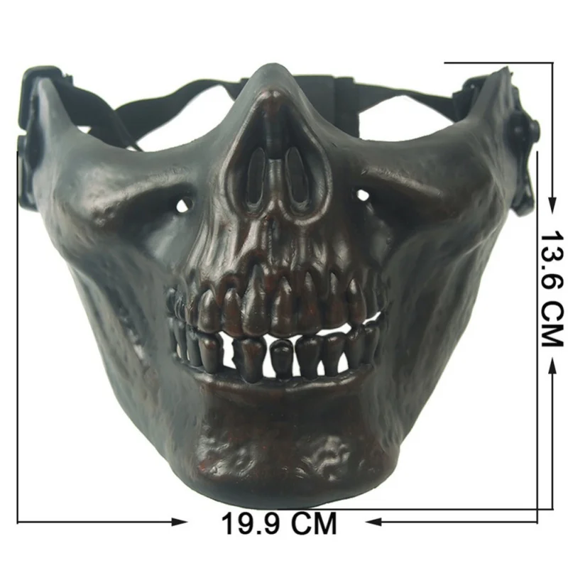 

Half Face Mask Women Men TPU Breathable Dual Elastic Strap Protection Sportswear Halloween Apparel Accessories New