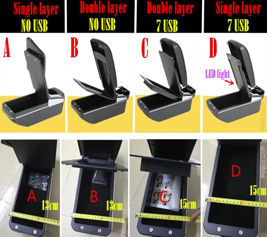 For Renault Logan armrest boxt Free Punch Hand-held Storage Box | Автомобили и мотоциклы