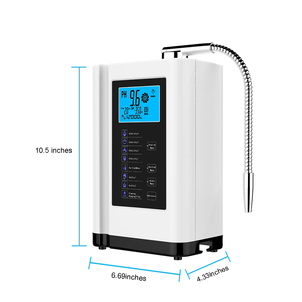 Alkaline Water Ionizer hydrogen generator Machine Purifier Produces pH 3.5-10.5 Acid water Filter system for Home | Бытовая техника