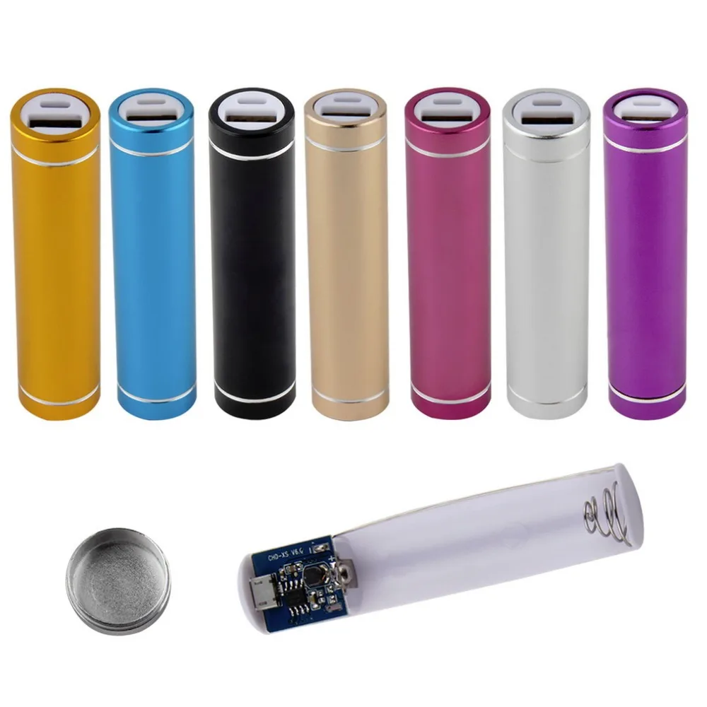 Многоцветная USB 5 в USB блок питания 1X18650 батарея зарядное устройство коробка DIY для сотового телефона