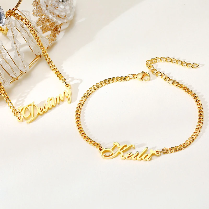 

Индивидуальное ожерелье с именем короны золотого цвета с панцирным плетением, регулируемые цепи, ювелирные изделия для женщин, мужчин и пар