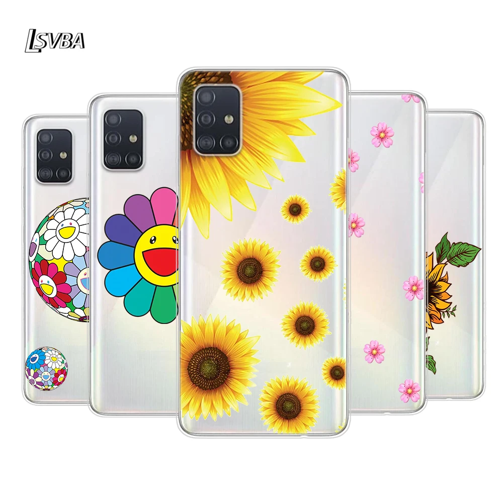 

Smiling Sunflower For Samsung Galaxy A01 A11 A12 A22 A21S A31 A41 A42 A51 A71 A32 A52 A72 A02S Silicone Phone Case