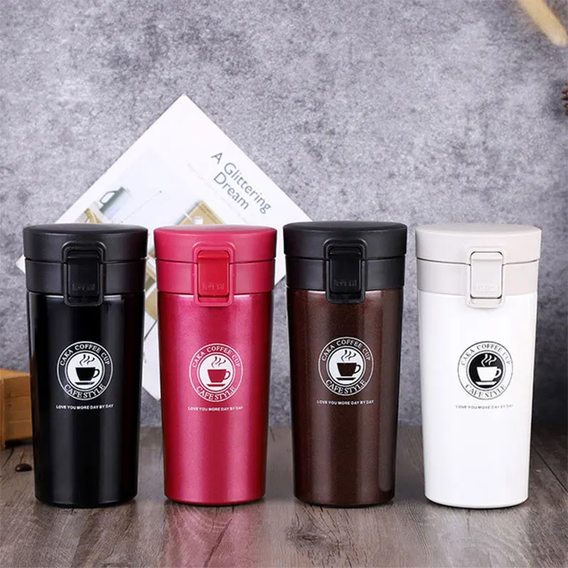 

Hot Stainless Steel Thermos Cups 380ml High Quality Thermocup Insulated Tumbler Vacuum Flask Garrafa Termica Thermo Coffee Mugs