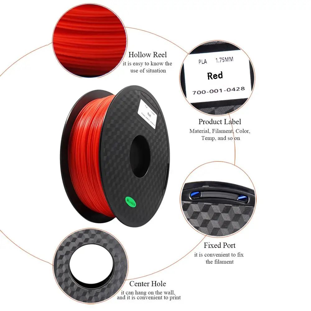 2 Color PLA Plastic for 3D Printer 1.75mm 0.5KG Spool Filament and Printing Materials Supplies | Компьютеры и офис