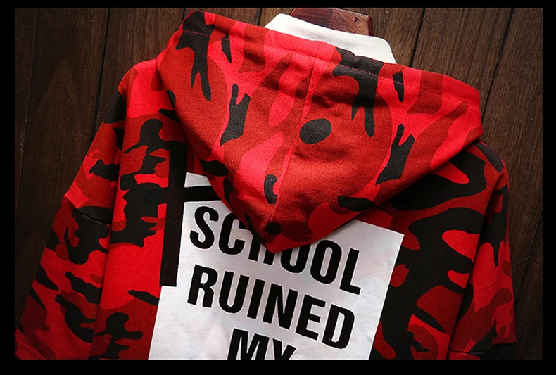 Толстовка мужская с капюшоном в японском стиле Харадзюку свитшот забавным