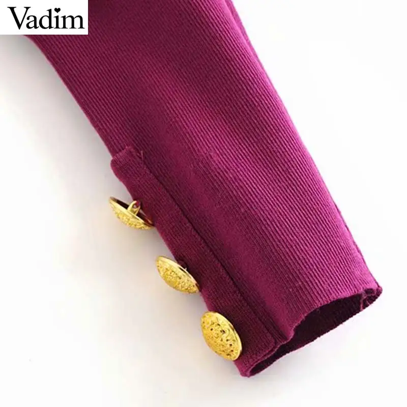 Женское элегантное платье vadim вязаный кроп Топ длинный рукав тонкие свитера