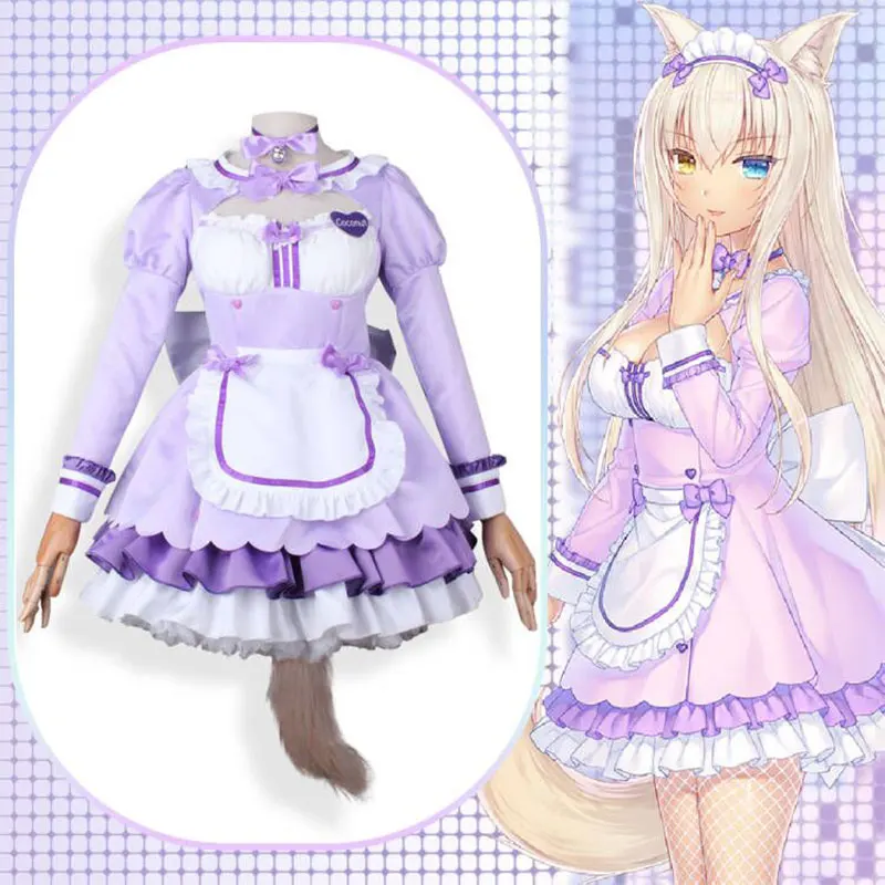 

Игра Nekopara Vol.4, кокосовое женское платье горничной
