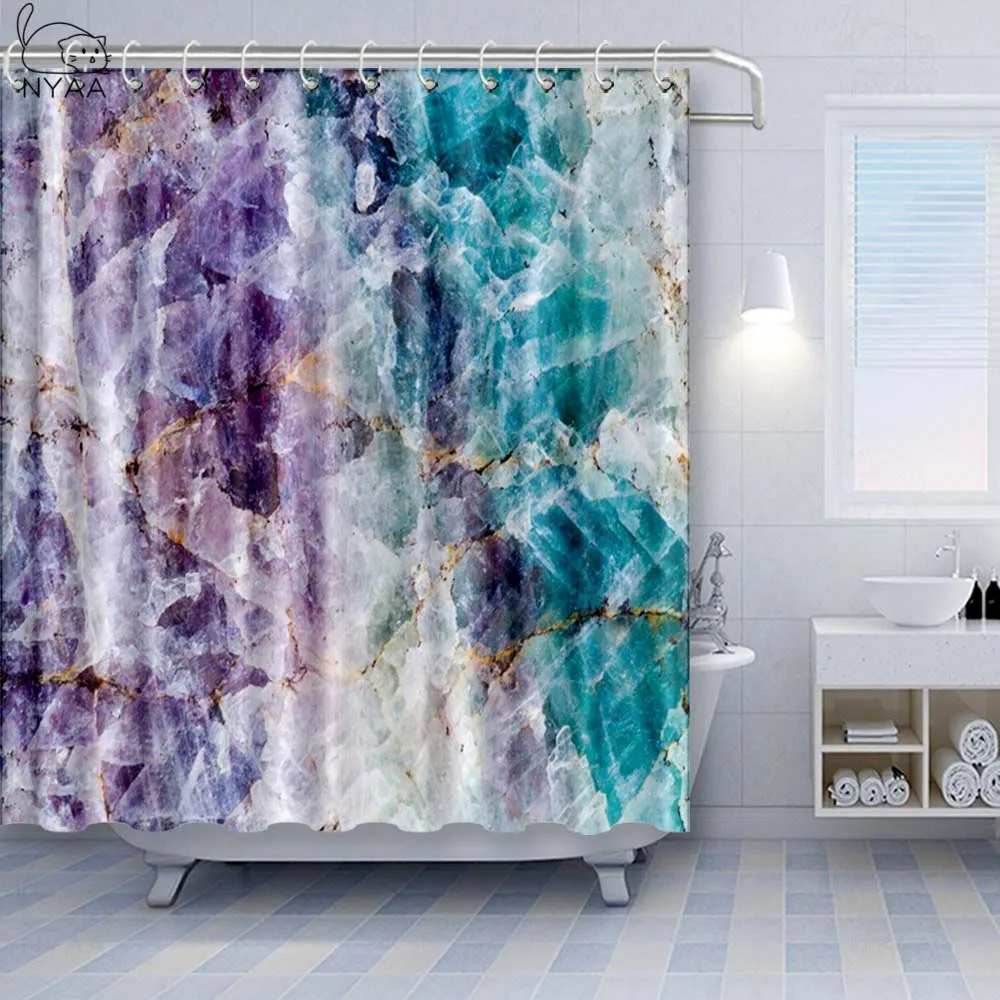 Мраморная занавеска Vixm поверхность с трещинами и пушистыми полосками