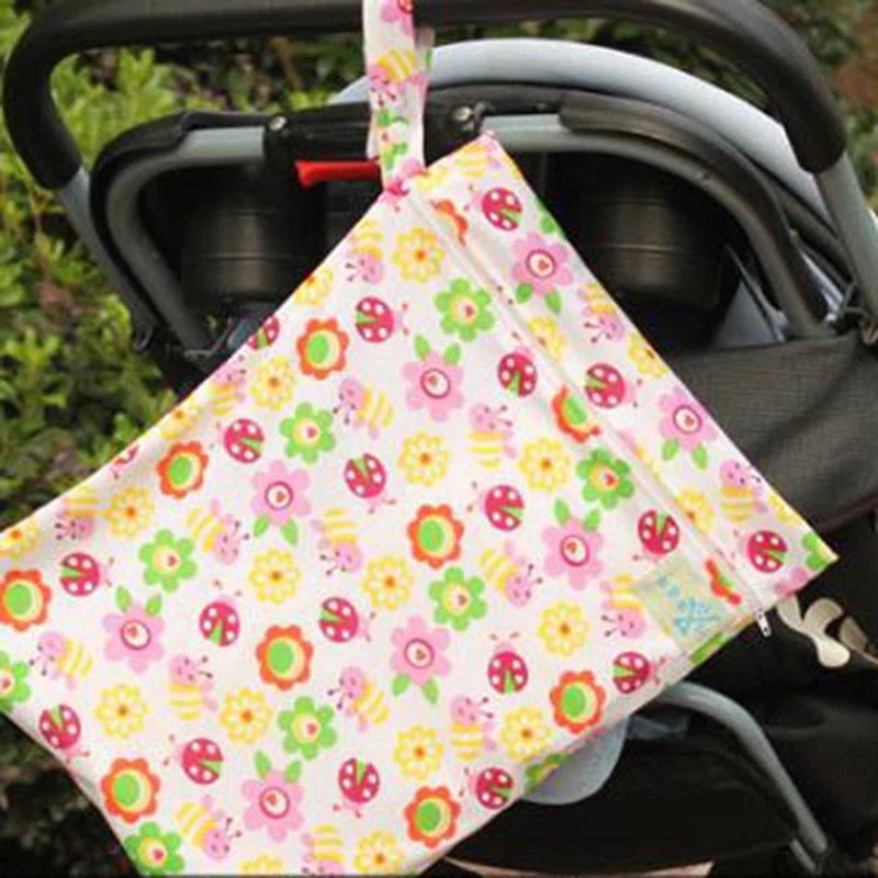 30*40cm de dibujos animados solo pa&ntilde;al de bolsillo bolsa impermeable bolsa para pa&ntilde;ales de beb&eacute; feliz-1