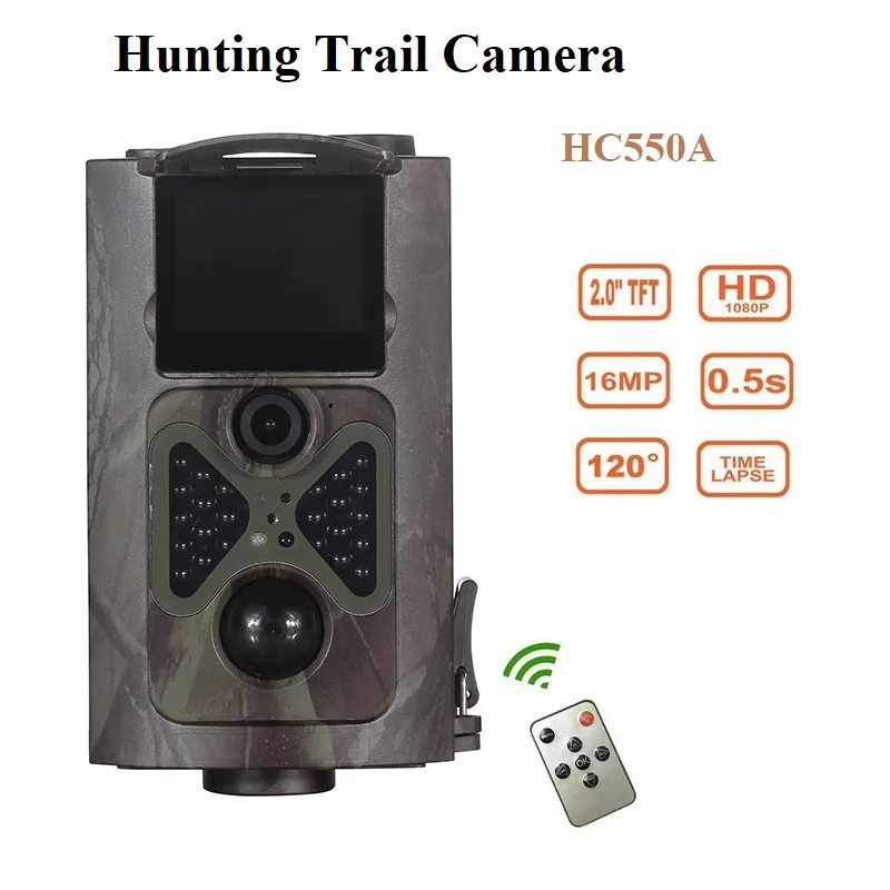 Охотничья фотоловушка HC550A ИК камера ночного видения для дикой природы 16 МП 1080P