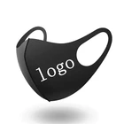 12 шт. добавить любой логотип маска фильтр пыли маски дышащей многоразовые для спорта на открытом воздухе Индивидуальная упаковка унисекс черные маски