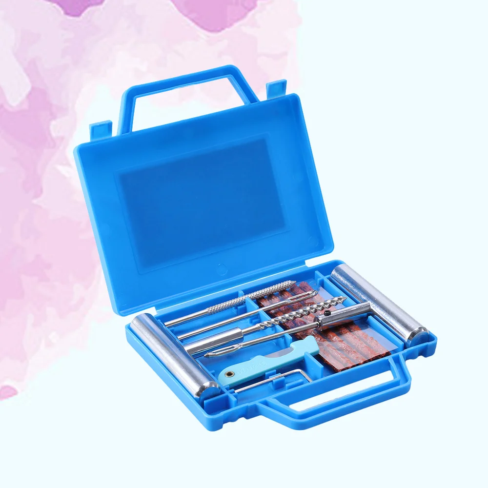 

11pcs/Set Heavy Duty Tire Repair Kit Car Motorcycle Tyre Repair Kit (Random Color)