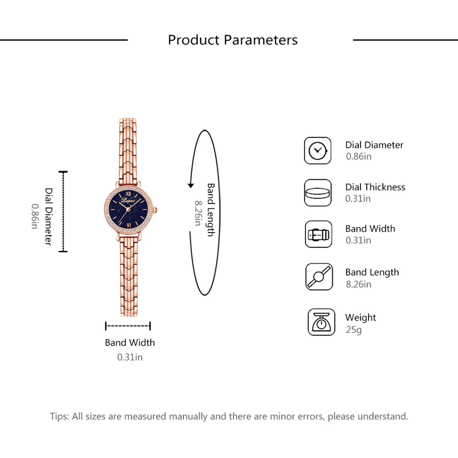 

Fashion Small Exquisite European Style Beauty Leisure Bracelet Watch Suit Casual Leather Band Quartz Wristwatch Female Clock zeg