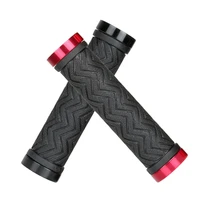mountain bike bilateral lock non slip shock absorbing grip cover wear resistant tpr riding accessories bicycle grip cover