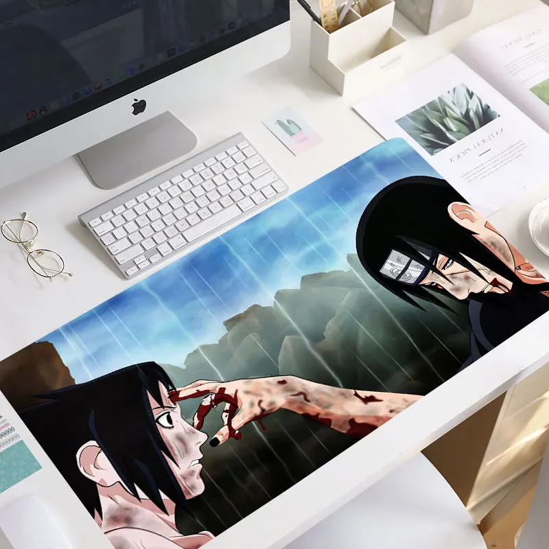 uchiha mouse pad 90x40cm pad mouse carpet computer padmouse domineering gaming mousepad gamer to keyboard mats laptop desk mat free global shipping