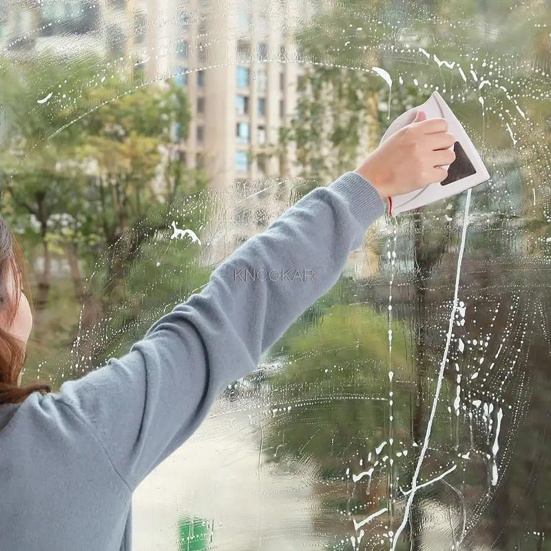 Магнитный очиститель окон и стекол двухсторонние магниты моющие щетки чистящие