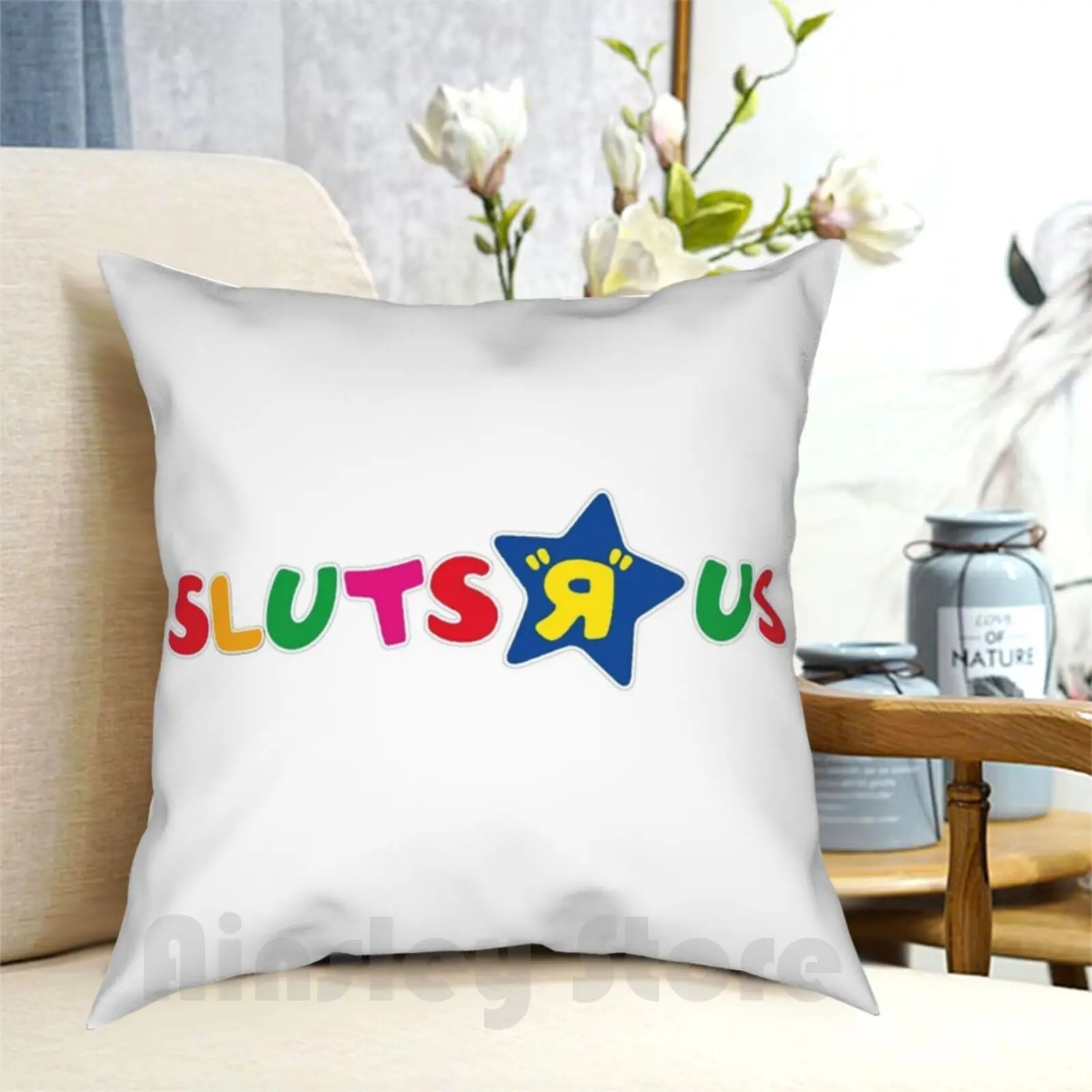 

Игрушки R Us, забавная подушка, чехол с рисунком, домашняя мягкая искусственная Обложка, игрушки R, Us, игрушки, лузер, шампанское, We Are The Queen, заба...