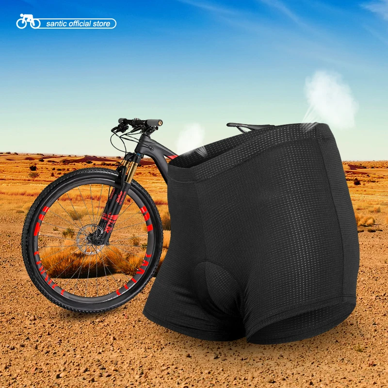 

Santic Men Cycling Shorts Cycling Underwear Padded Summer Silicone Cushion Breathable MTB Bicycle Clothings Asian Size