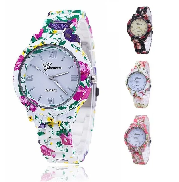 

Women Watch Luxury Brand Casual Simple Flower Quartz Clock For Women Leather Strap Wrist Watch Reloj Mujer Drop Shipping zegarki