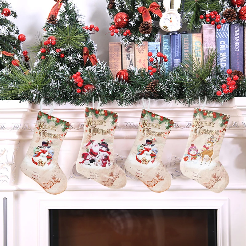 Нежная Рождественская коллекция одежды для камина домашнего декора сумка