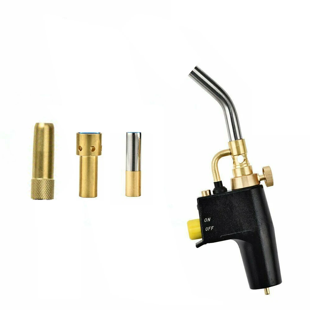 

Heat Propane Torch 3 Nozzles Multi Purpose High Intensity Trigger Start Torch For Welding Plumbing Soldering Brazing Application