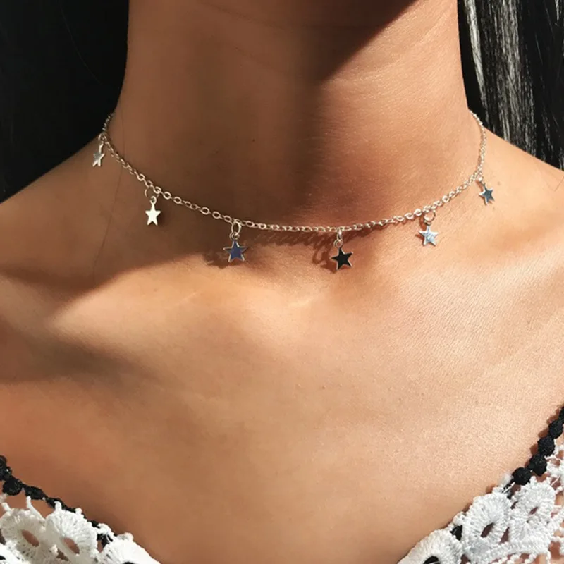 

The hot selling necklaces fashion collares de acero inoxidable para mujer collier acier inoxydable femme colgantes hombre