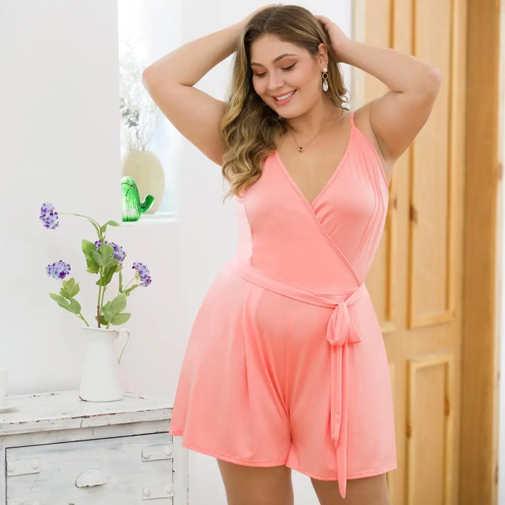 WHZHM летний клетчатый плюс размер 3XL 4XL свободные брюки Боди женские комбинезоны