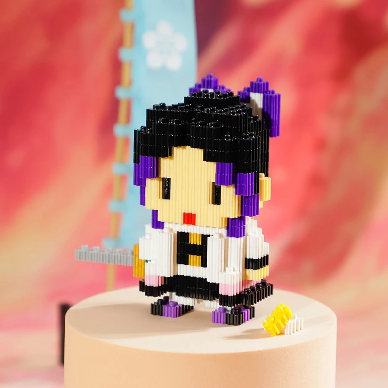 

Anime Demon Slayer Figures Building Blocks Kamado Tanjirou Nezuko Inosuke Mini Connection Bricks Toys for Boys Girls