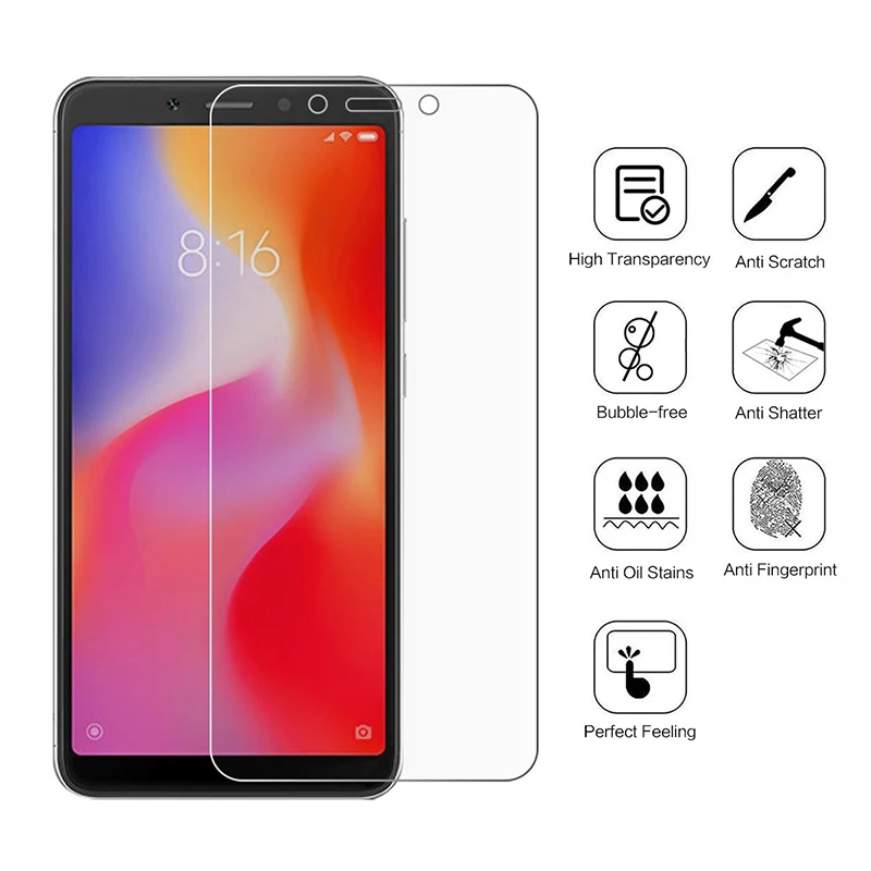 Защитное стекло Redmi6 6A для Xiaomi Redmi 6 A A6 Ksiomi redme My A6 Redmi6A защитная пленка из закаленного стекла