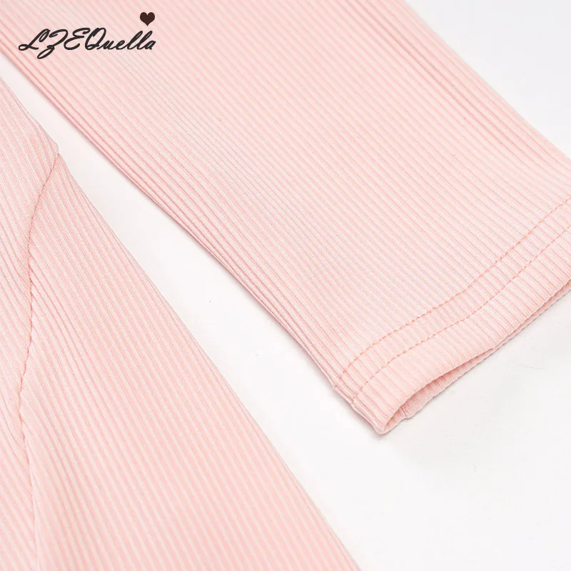 

LZEQuella Long Sleeve Knitted Hollow Split Long Dress Women Party Midi Dresses Sexy O neck Summer Pink Dresses Vestidos NZ3423